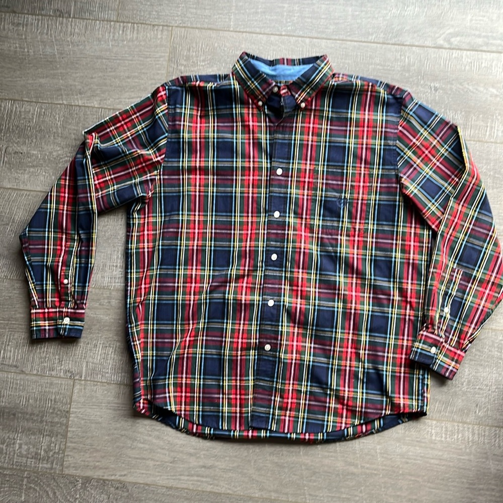 NWOT CHAPS Long Sleeved Plaid Shirt